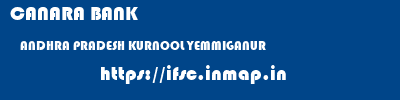 CANARA BANK  ANDHRA PRADESH KURNOOL YEMMIGANUR   ifsc code